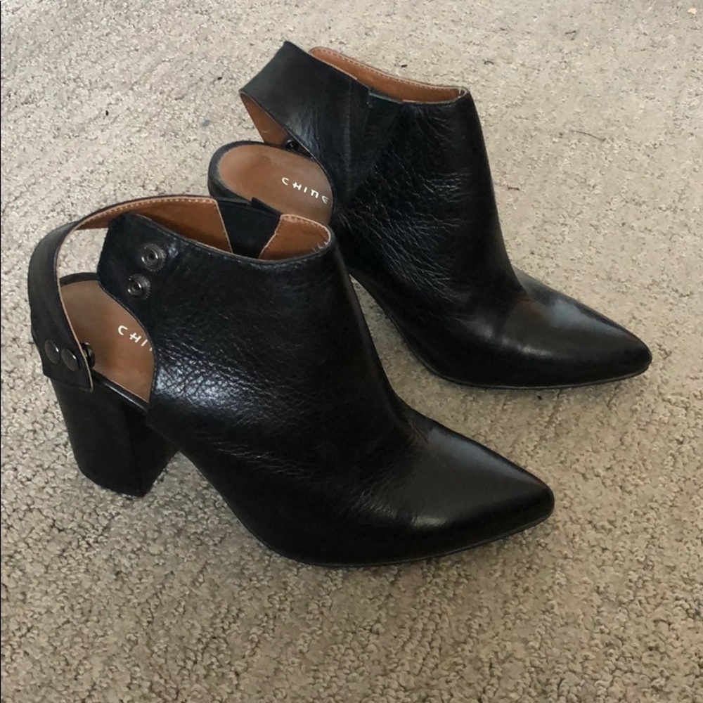 Chinese Laundry Chunky Heel Booties